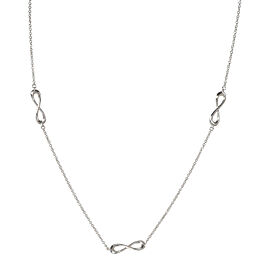 Tiffany & Co. Endless Infinity Station Necklace in Sterling Silver