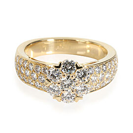 Van Cleef & Arpels Fleurette Diamond Ring in 18K Yellow Gold