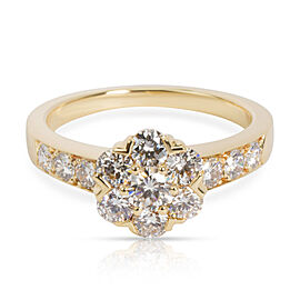 Van Cleef & Arpels Fleurette Diamond Ring in 18K Yellow Gold