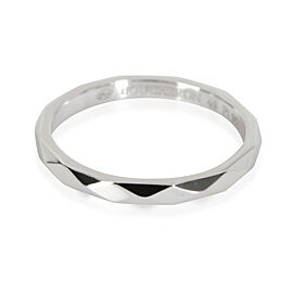 Boucheron Facette Small Wedding Band in Platinum