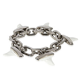 Burberry Resin Palladium Plated Bracelet