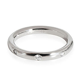 Van Cleef & Arpels Tendrement Etoiles Diamond Wedding Band in Platinum 0.06 CTW