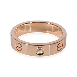 Cartier Love Diamond Wedding Band in 18k Rose Gold