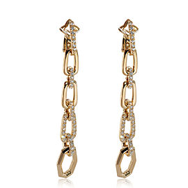 David Yurman Stax Chain Link Convertible Drop Earring in18k Yellow Gold