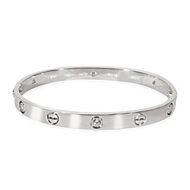 Cartier Love Diamond Bracelet in 18k White Gold