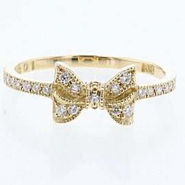 AHKAH 18k Yellow Gold Porte ribbon Ring LXGBKT-987