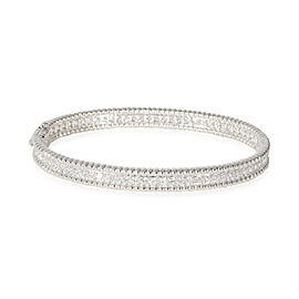 Van Cleef & Arpels Perlee Diamond Bracelet in 18K White Gold 2.16 CTW