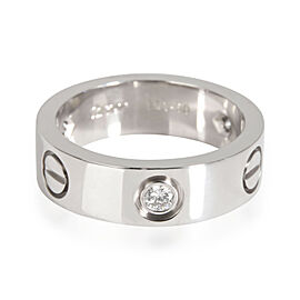 Cartier Love 3 Diamond Ring in 18K White Gold