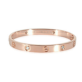 Cartier Love Diamond Bracelet in 18k Rose Gold