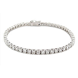 True Diamond Tennis Bracelet in 14K White Gold