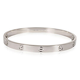 Cartier Love Bracelet in 18k White Gold, Size 20