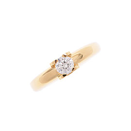 Cartier 18K Yellow Gold Diamond 0.40ct Ring Size 4