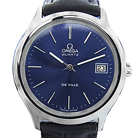 Omega De Ville Stainless Steel Swiss Quartz 80'S Watch