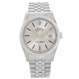 Vintage Rolex Datejust 16030 Stainless Steel Silver Dial Vintage Mens Watch