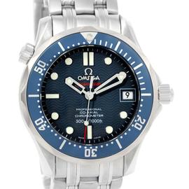 Omega Seamaster 2222.80.00 Stainless Steel James Bond Blue Dial 36.25mm Mens Watch