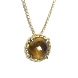 David Yurman Chatelaine 18K Yellow Gold with Citrine Necklace