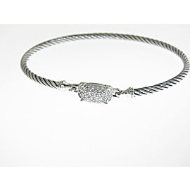 David Yurman Sterling Silver Diamond Bracelet