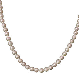 14k Yellow Gold Akoya Cultured Pearl Necklace