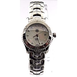 TAG HEUER DIAMOND DIAL LADIES LINK WJ1319.BA0572 MOTHER OF PEARL QUARTZ WATCH