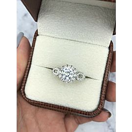 White Gold Engagement Ring with Diamonds 2.12ct.