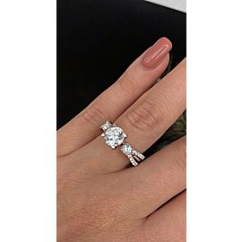 18k White Gold Engagement Ring with 1.75ct. Diamonds