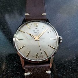 ZENITH Men's Sporto cal.120 Manual Wind Dress Watch, c.1960s Swiss Vintage LV869