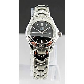 TAG HEUER LADIES LINK WJ1314.BA0573 SWISS QUARTZ DIVER LUXURY BLACK WATCH MINT