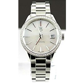 TAG HEUER LADIES CARRERA WAR1315.BA0778 DIAMOND MOTHER OF PEARL LUXURY WATCH