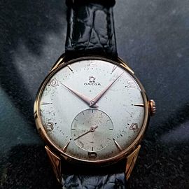 OMEGA Men's 18k Rose Gold cal.265 Manual-Wind Dress Watch, c.1950s Vintage LV715