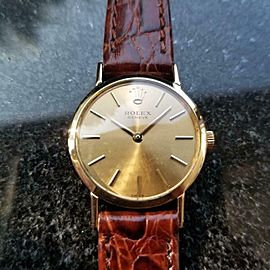 Ladies Rolex 18k Gold Cellini 3600 Manual-Wind Dress Watch, c.1970s Swiss LV976