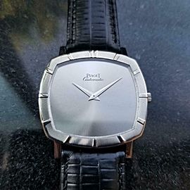 Men's Piaget 18k White Gold cal.12P1 Automatic Dress Watch c.1970s Swiss LV861