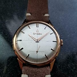 Men's Vintage Omega 18K Rose Gold Manual Wind ref.2640-1, c.1960s Swiss LV540TAN