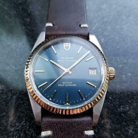 Men's Tudor Prince Oysterdate 74033 Automatic 14k Gold & SS, 1992 Swiss LV714BRN