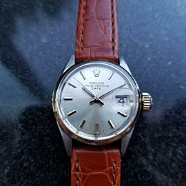 Ladies Rolex 14k & SS Oyster Perpetual Date ref.6516 Automatic, c.1960s MS158BRN