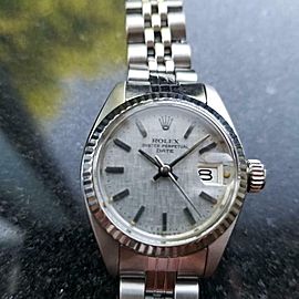 Rolex 18K & SS 6917 Lady Datejust automatic c.1978 Vintage Swiss Luxury MS167