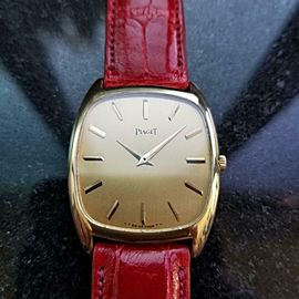 Men's Piaget ref.9591 30mm 18k Gold Manual Wind Ultra-Thin, c.1970s LV833RED