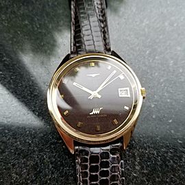 Longines 37mm Men's 18K Solid Gold Ultra Chron 7950 Automatic 1970s Swiss LV487