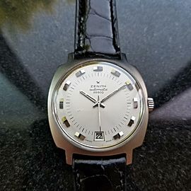 Zenith 36mm 28800 Automatic w/ Date 1960s Rare Mens Swiss Vintage Watch LV492