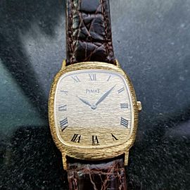 Men's Piaget Midsize Unisex 18K Solid Gold Ref.9228 27mm Hand-Wind 1990s LV517