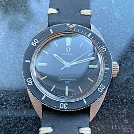 OMEGA 1960s 30mm Midsize Seamaster 120 Manual Wind Diver Swiss Vintage LV616