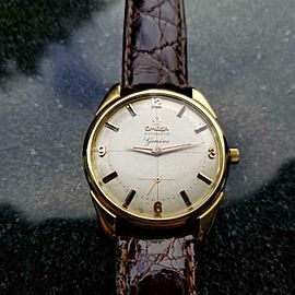 OMEGA Men's 1950s Geneve Automatic 35mm Gold-Capped Swiss Vintage Watch LV650