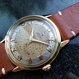 Men's Omega Ref.2736 33mm 18k Gold Bumper Automatic, c.1940s Vintage LV635TAN