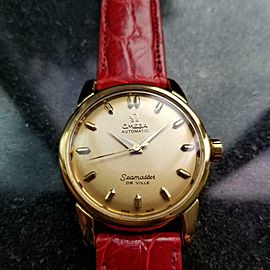 Men's Omega Seamaster DeVille 34mm Gold-Capped Automatic Watch, c.1950s LV945RED