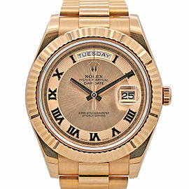 Men's Rolex Day-Date II Presidential 41, Rose Gold, Pink Champagne Dial, 218235