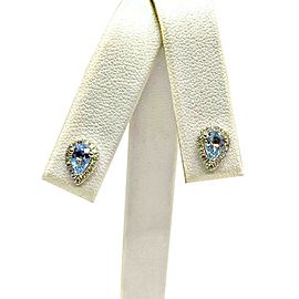 Diamond Sapphire Stud Earrings 18k Gold 0.70 TCW Certified $2,295 921740