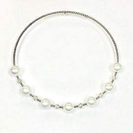 Diamond South Sea Pearl Choker 11.89 mm 16" Italy Certified