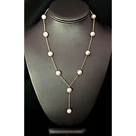 Akoya Pearl Necklace 14k Gold Large 9.5 mm 18.5" Italy Certified $3,950 721475