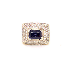 Diamond Amethyst Ring 10k Gold 1.88 TCW Women Certified $2,700 606233