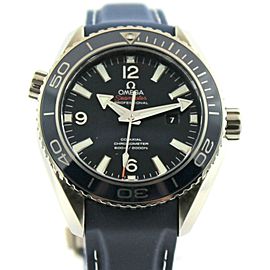 NEW OMEGA SEAMASTER PLANET OCEAN 232.92.38.20.03.001 AUTO BLUE CO-AXIAL WATCH