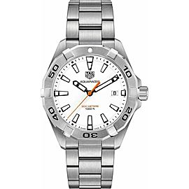 TAG HEUER MENS AQUARACER WBD1111.BA0928 SWISS QUARTZ MENS LUXURY SILVER WATCH